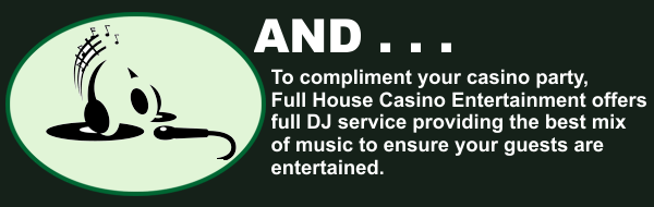 Full DJ Service offering the best mix of music to ensure your guests are entertained