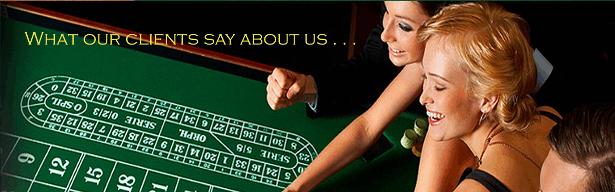 Casino Parties | Casino Party Planners - What our clients say about us.