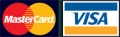 We accept Mastercard or Visa